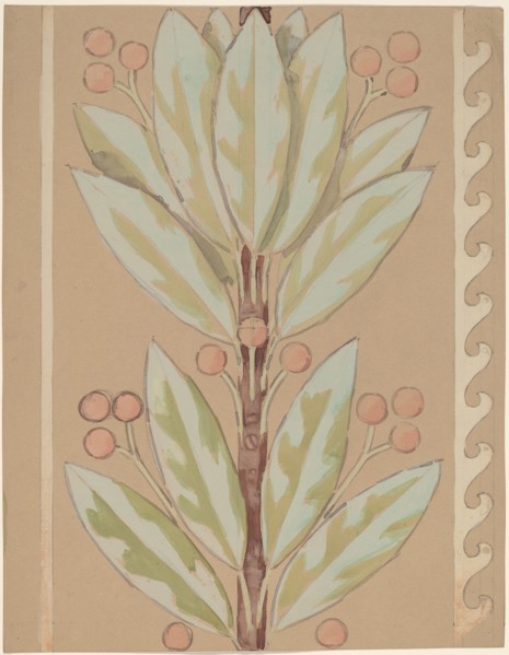 Study for a Border Design, 1890/1897.
