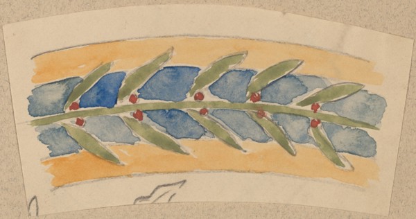 Study for a Border Design, 1890/1897.