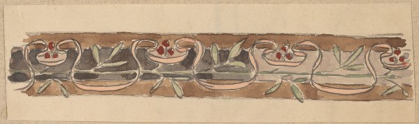 Study for a Border Design, 1890/1897.