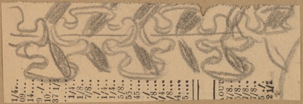 Study for a Border Design, 1890/1897.