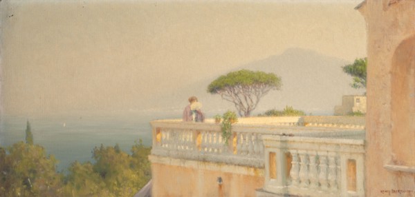 Terrace of the Hotel Cocumella, 1913.