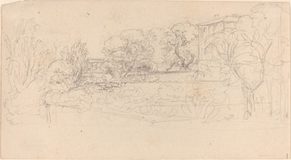A Terraced Garden by a Villa, 1815/21.