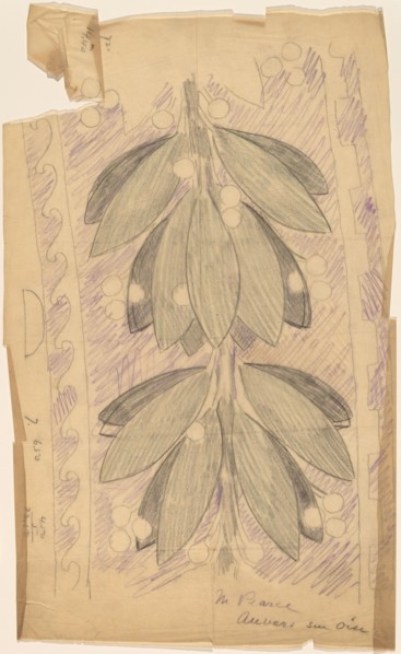 Tracing of a Border Design, 1890/1897.