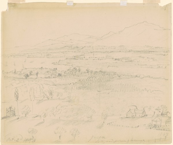 Valley with River and Mountains, 1843.