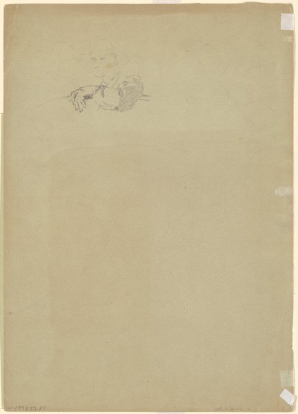 Study of a Farmer [verso], c. 1870-1880.