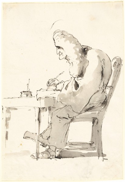 A Venetian Lawyer at His Desk, 1755/1760.