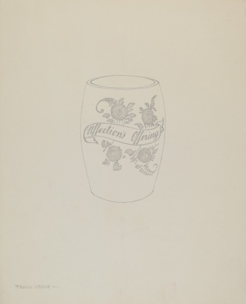 American "Bohemian" Glass Mug, 1935/1942.