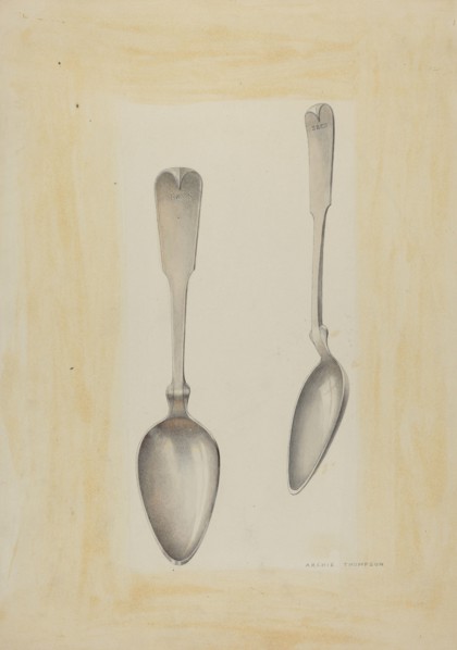 Bishop Hill: Large Silver Spoon, c. 1939.