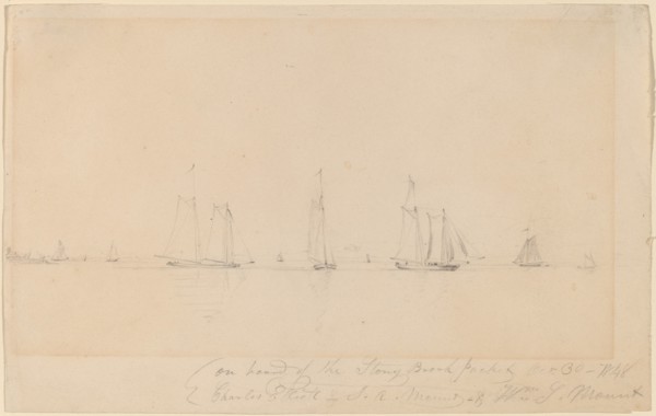 On Board of the Stony Brook Packet, 1848.