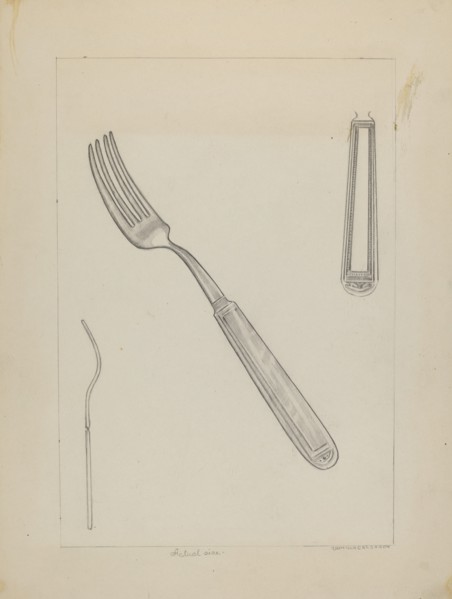 Silver Fork (Rogers Silverware), c. 1936.