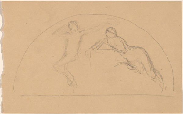Study of Figures in a Lunette, 1890/1897.