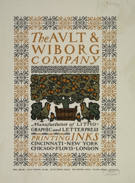 The Ault & Wilborg company, c1894 - 1896.