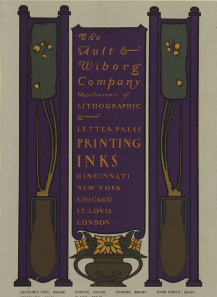 The Ault & Wilborg Company, c1894 - 1896.