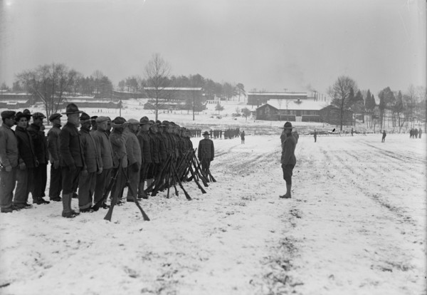 Camp Meade, Maryland - Winter Views, 1917.