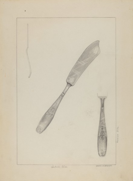Silver Knife (Rogers Silverware), c. 1936.