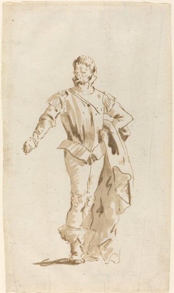 Standing Man in Sixteenth-Century Costume.