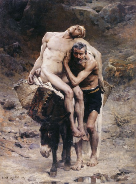 Le Bon Samaritain, 1880. Creator: Aime Morot.