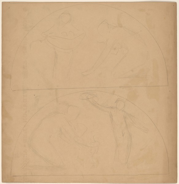 Study for a Border Design [verso], 1890/1897.