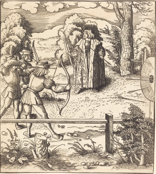 The Young White King at the Butts, 1514/1516.