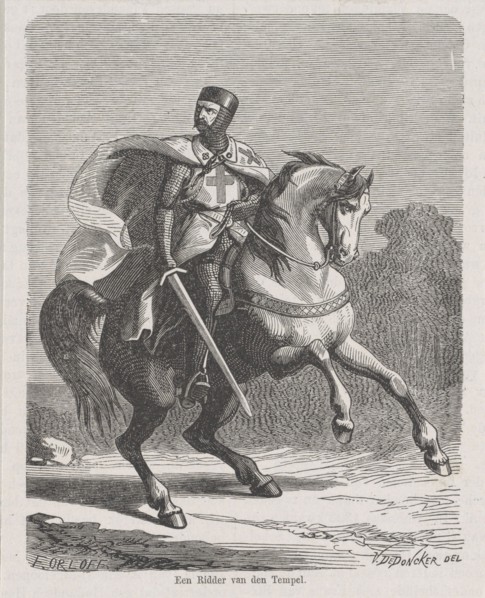 A Knight Templar, ca 1860. Private Collection.