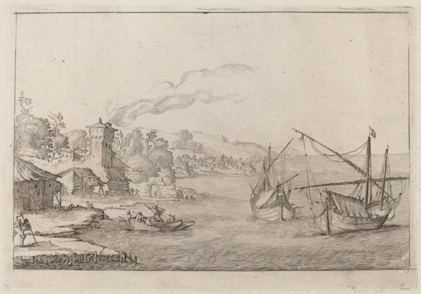Coastal Landscape with Anchored Vessels, 1638.