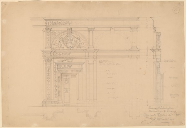Siena Cathedral, Entrance to Library, c. 1896.