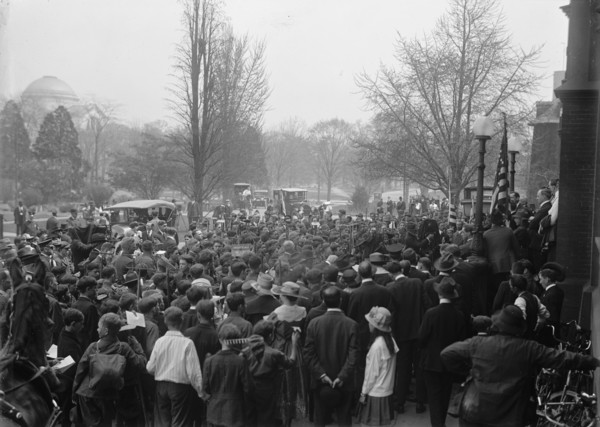 Boy Scouts, at Department of Agriculture, 1917.