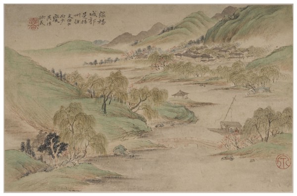 Landscape in the manner of the Wu School, 1841.