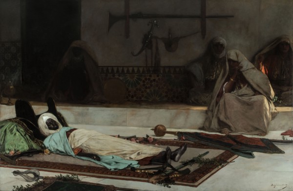 Le jour des funérailles - Scène du Maroc, 1889.