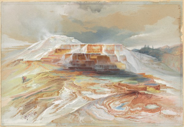 Hot Springs of Gardiner's River, Yellowstone, 1873.