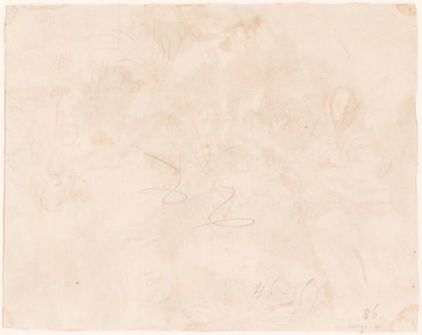 Sketch for the Flight into Egypt [verso], 1750/1755.