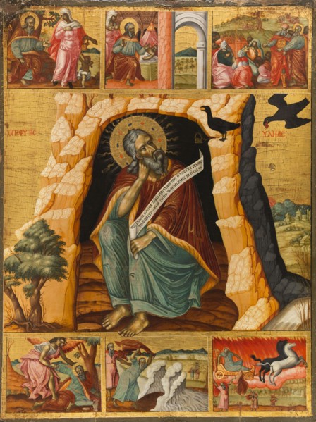 The prophet Elijah and scenes from his life, c.1700.