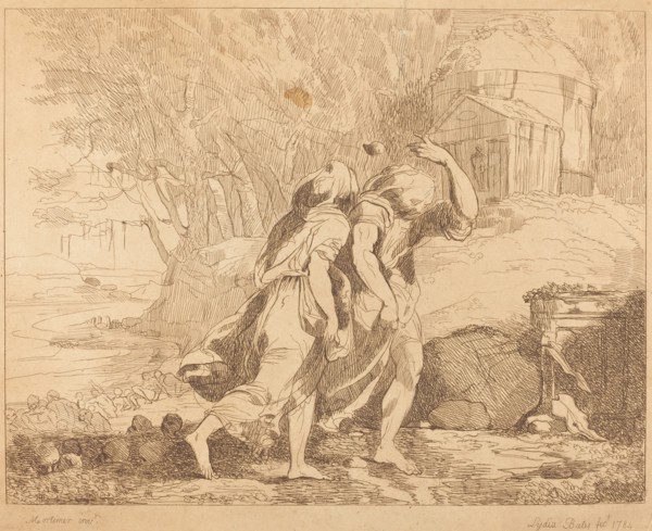 Two Fleeing Figures (Atlanta and Hippomenes?), 1784.