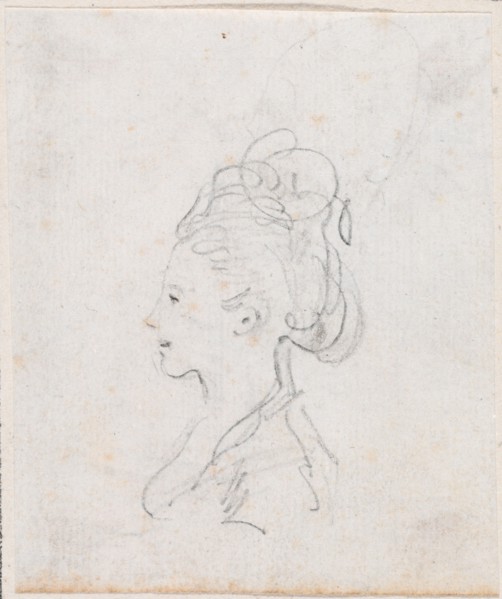 Young Woman's Head in Profile, probably c. 1754/1765.