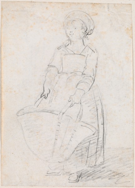 Little Girl with a Large Basket, probably c. 1754/1765.