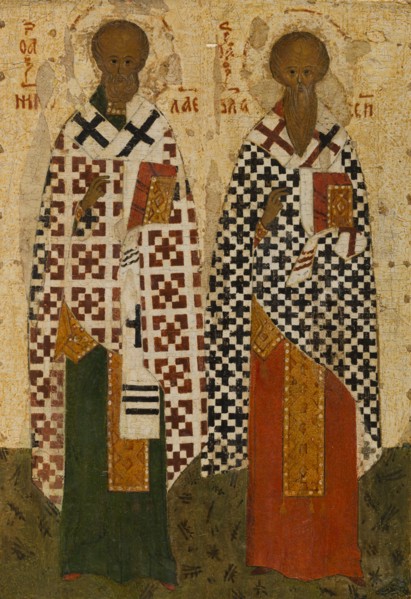 Saint Nicholas and Saint Blaise, between 1500 and 1600.