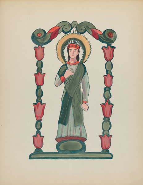 Unpublished Print for Immaculate Conception, 1935/1942.