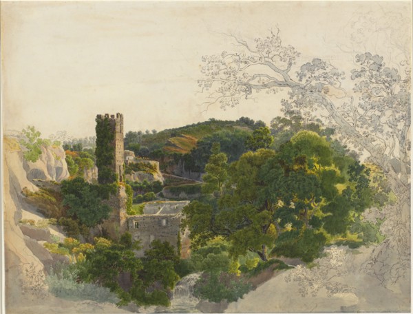 Ruins of a Fortified Tower among Wooded Hills, 1816/1821.