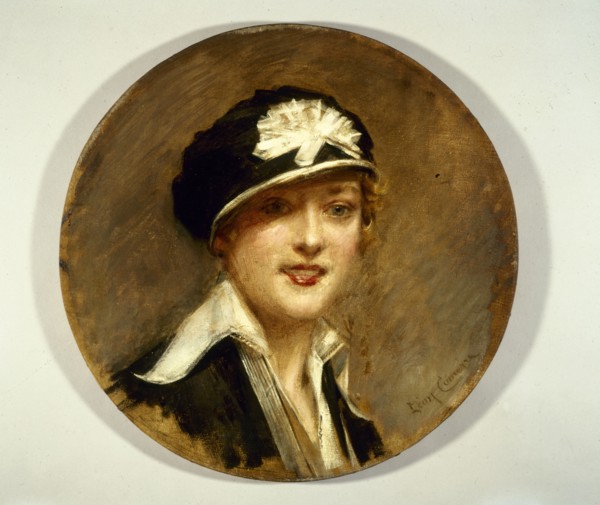 La casquette de Poiret, c.1914. Young woman wearing a cap.