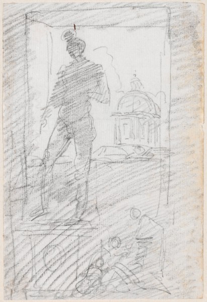 Statue of a Nude before a Window View, probably c. 1754/1765.
