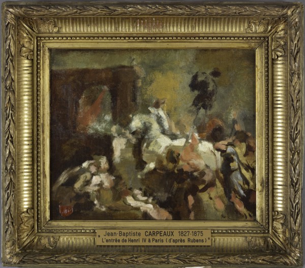 Triumphal entry of Henri IV into Paris, after Rubens, c.1858.