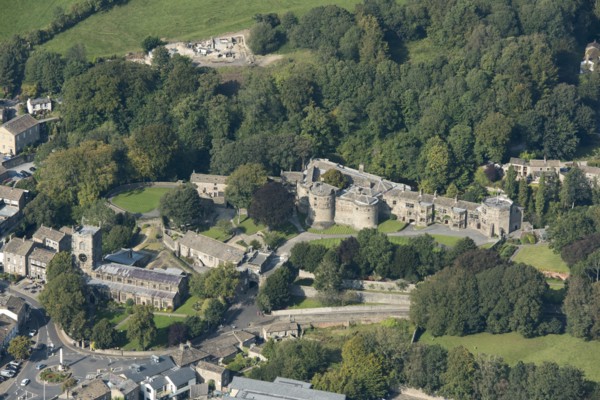 Skipton Castle and Holy Trinity Church, North Yorkshire, 2020.