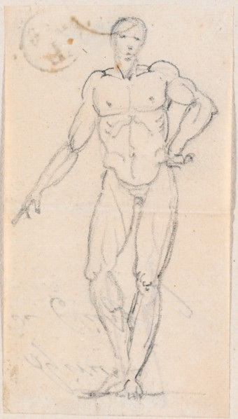Statue of a Male Nude with Hand on Hip, probably c. 1754/1765.
