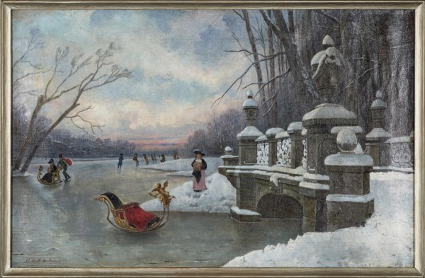 Ice Amusements at the Nymphenburg Palace Park. Private Collection.