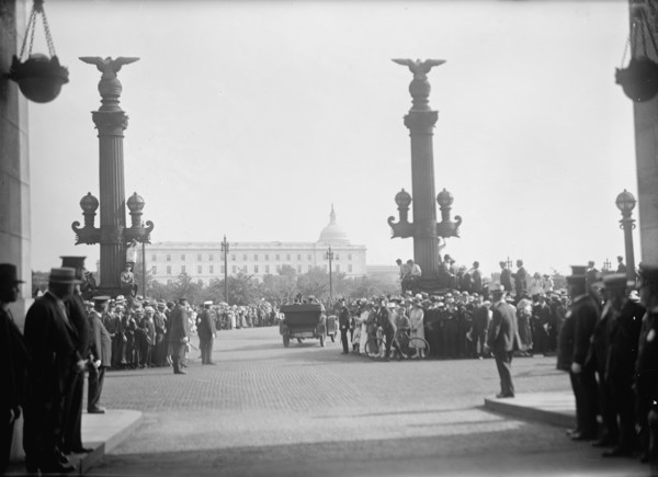 Belgian Mission To U.S. Leaving Union Station, Washington DC, 1917.