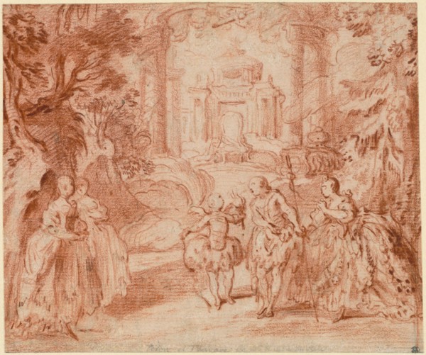 The Divertissement from Voltaire's "La princesse de Navarre", 1745.