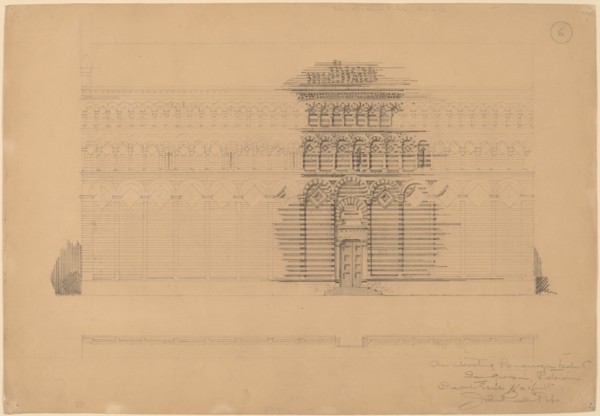 An Interesting Romanesque Treatment, San Giovanni, Pistoia, c. 1896.