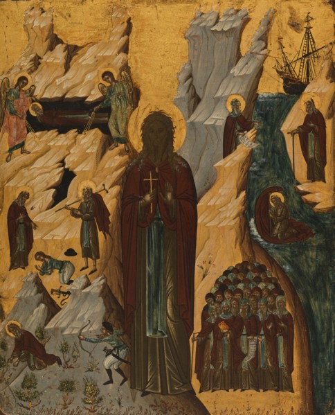 Saint John the Hermit and scenes from his life, between 1600 and 1700.