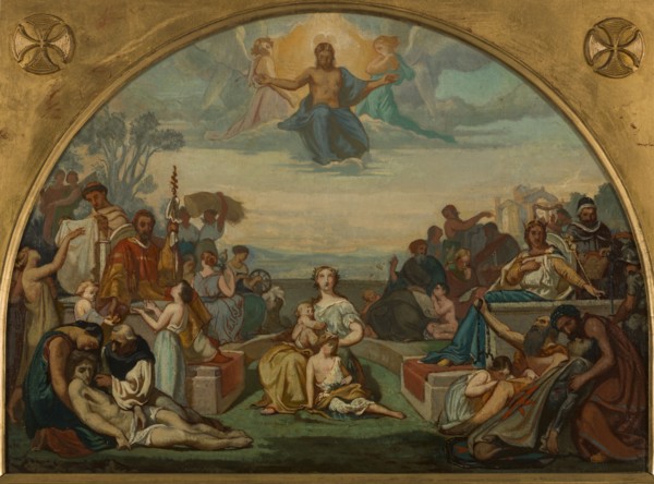 Sketch for the Church of St. Elisabeth: Religion, the Beatitudes, c.1847.