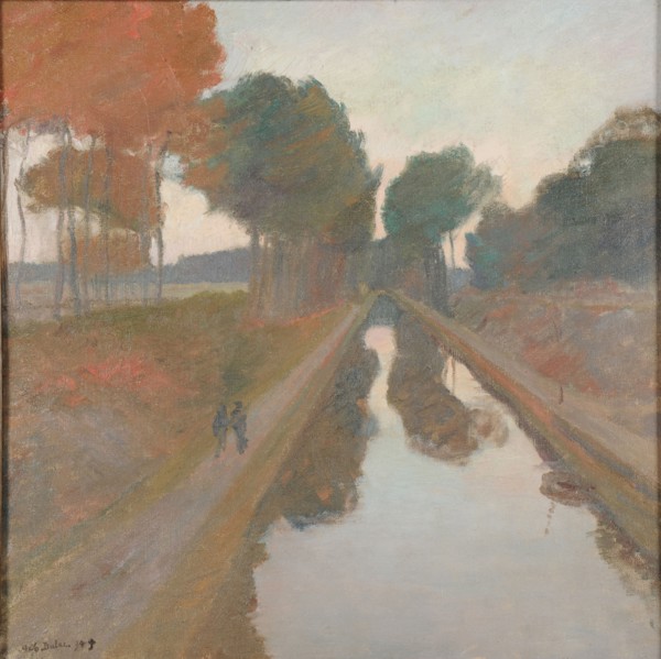Le canal, 1894. Found in the collection of the Musée des Beaux-Arts, Reims.